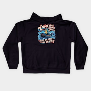 design featuring a vintage retro rainbow color palette and a distressed black style. (2) Kids Hoodie